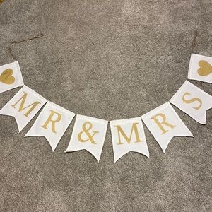 Mr & Mrs banner